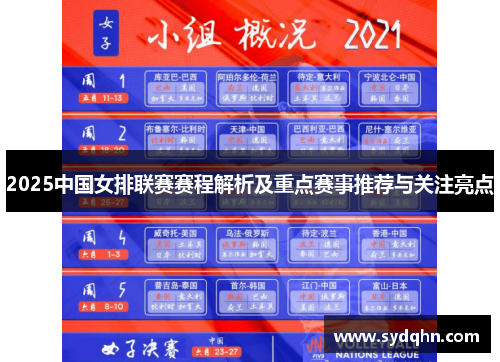2025中国女排联赛赛程解析及重点赛事推荐与关注亮点